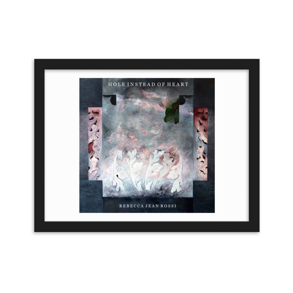 Hole Instead of Heart Framed art print by Greg Rossi