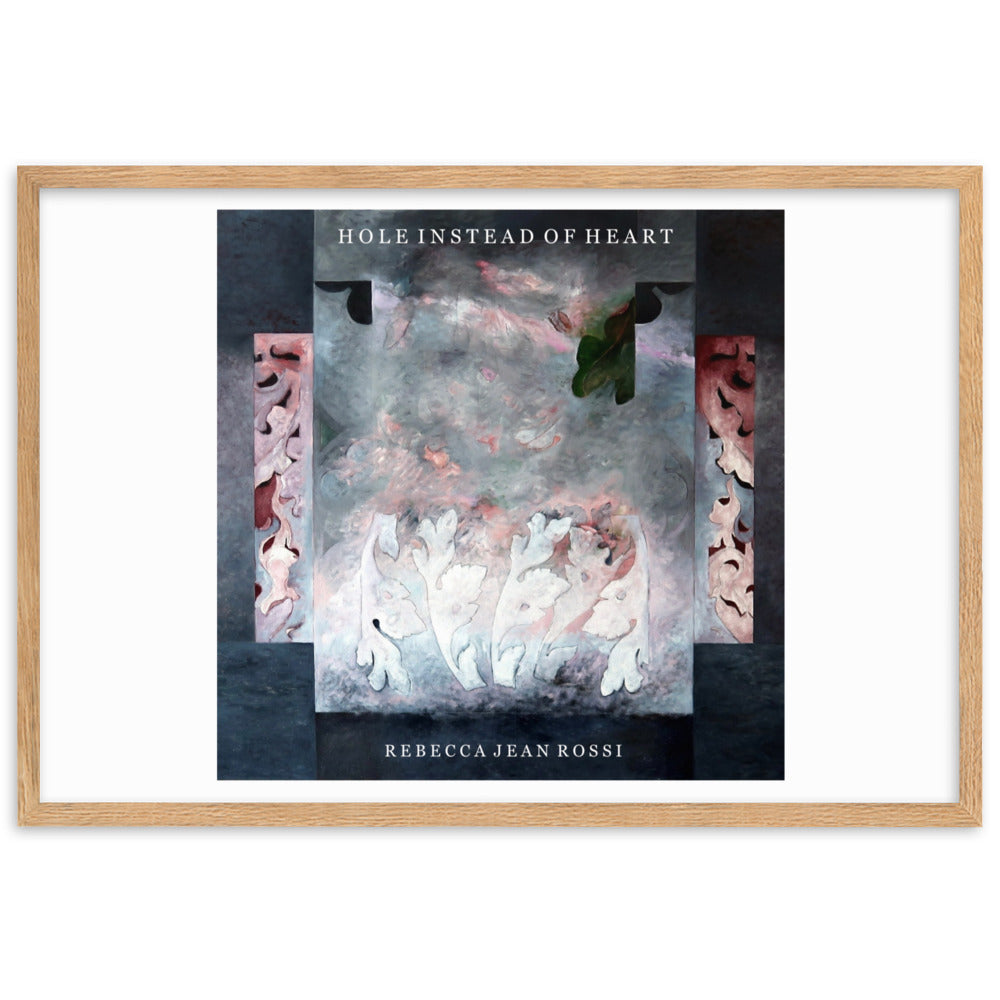 Hole Instead of Heart Framed art print by Greg Rossi