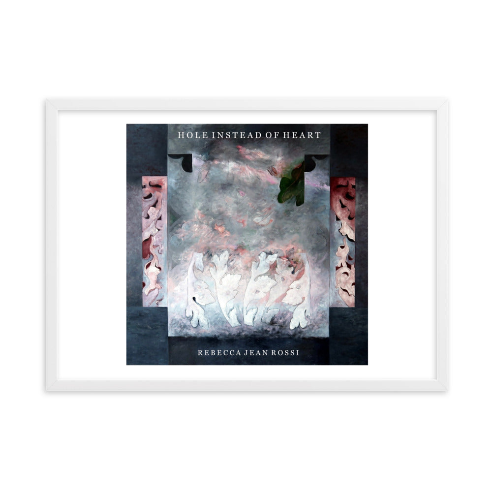 Hole Instead of Heart Framed art print by Greg Rossi