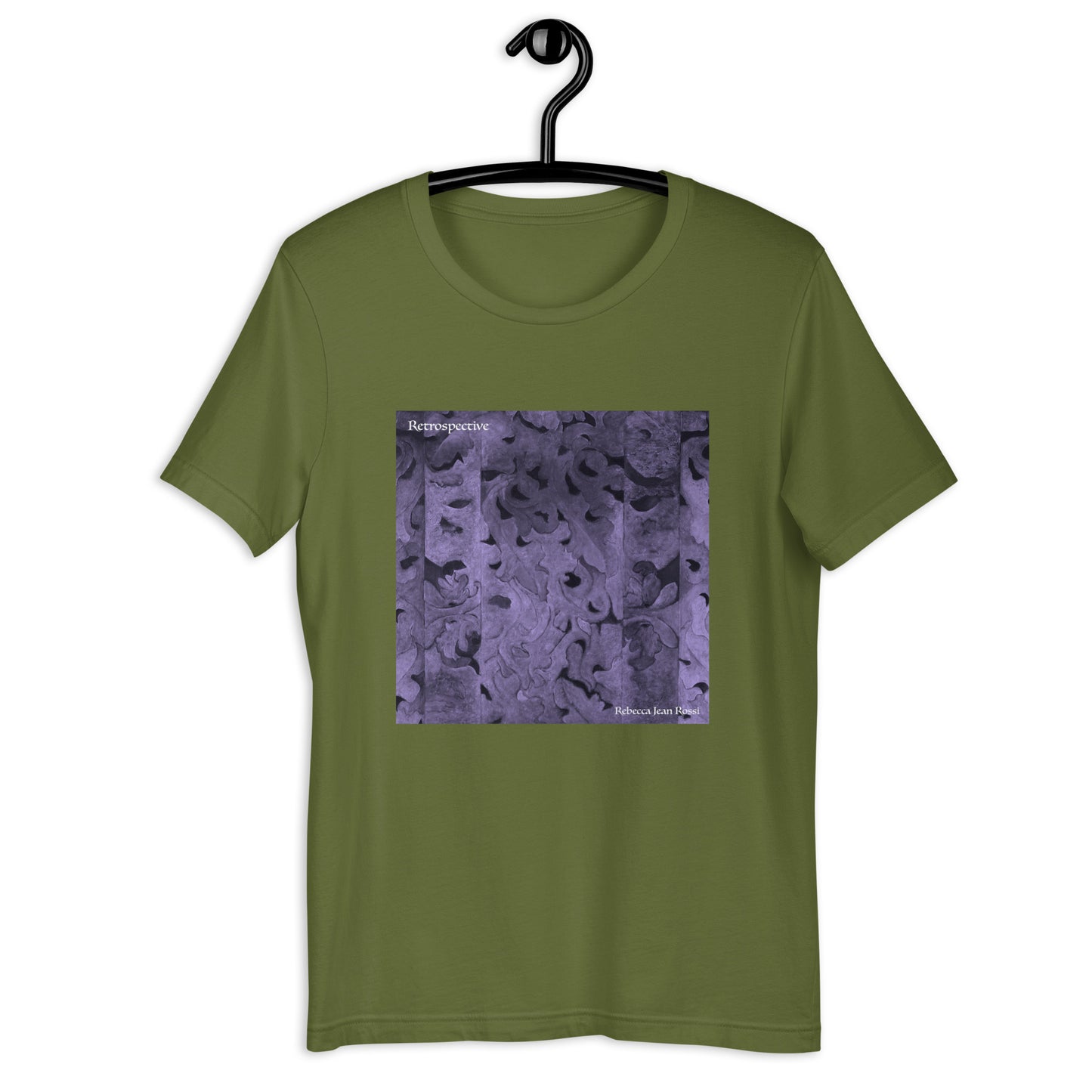 Unisex t-shirt, "Retrospective" art work by Greg Rossi