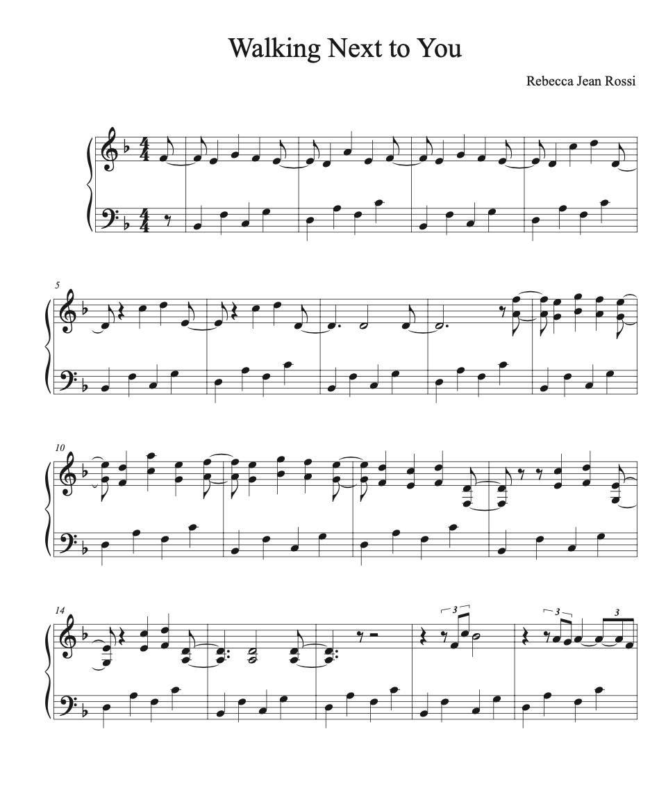 Walking Next to You Sheet Music (Digital Download)