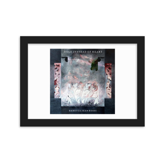 Hole Instead of Heart Framed art print by Greg Rossi