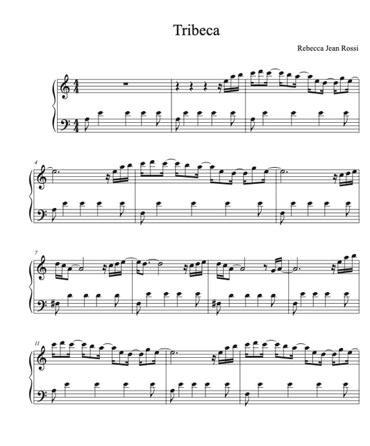 Tribeca Sheet Music (Digital Download)