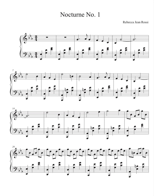 Nocturne #1 Sheet Music (Digital Download)